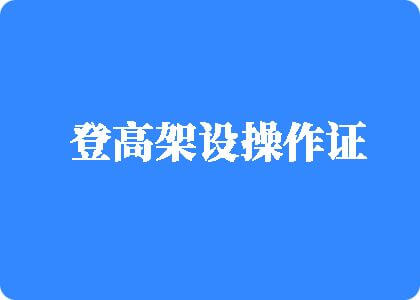 男人操逼视频免费视频登高架设操作证